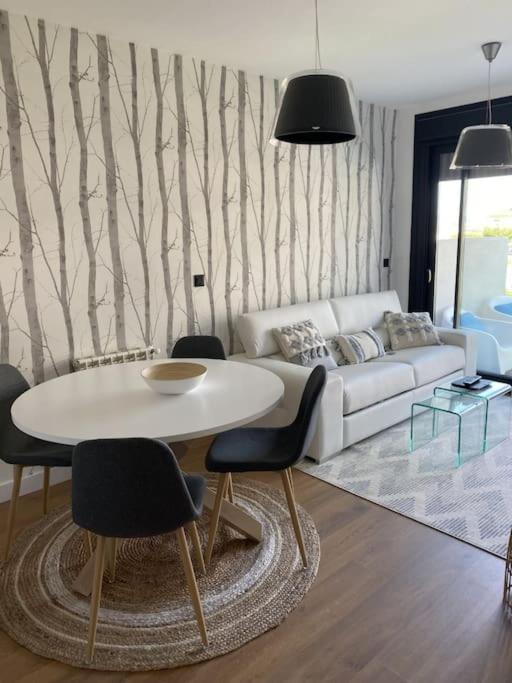 Precioso Apartamento Con Terraza Y Piscina En Portonovo-Sanxenxo 외부 사진