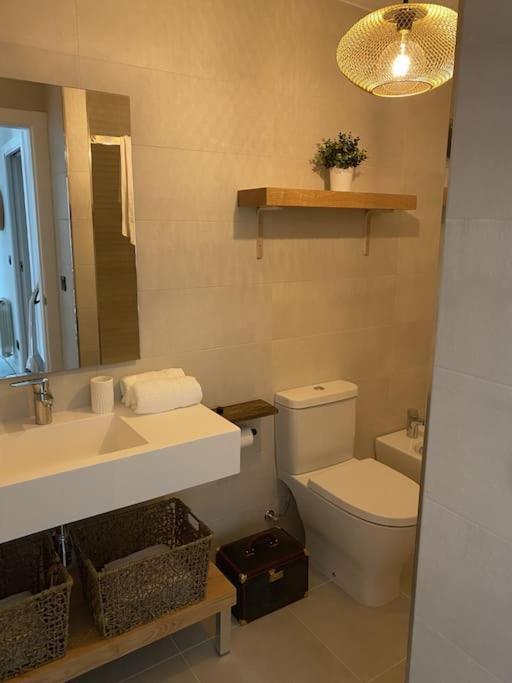 Precioso Apartamento Con Terraza Y Piscina En Portonovo-Sanxenxo 외부 사진